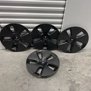 Set Of 4 Tesla Model 3 2017-2023 OEM Hub Caps 18-inch Wheel Covers 1044271-00-A